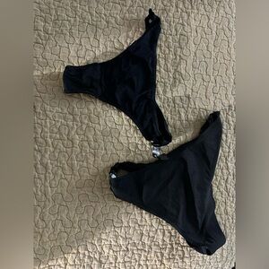 2 Black thongs size medium target and amazon